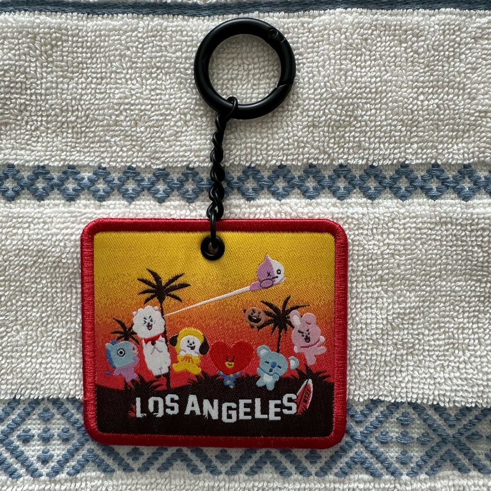 BT21 The City Edition: Los Angeles Embroidered Keyring